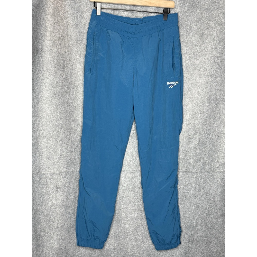 Vintage Reebok Blue White Purple Lined Windbreaker Track Sweat Pants 590